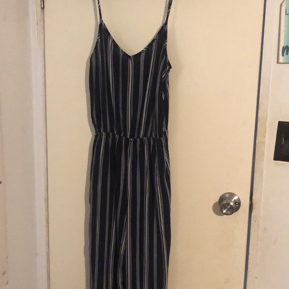 Navy blue mimi chica romper